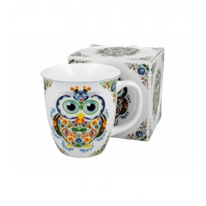 Porcelánový hrnek Owl Etno 650 ml v dárkové krabičce