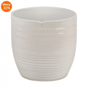 Keramický květináč Bergamo 16 cm bílý, 2. jakost