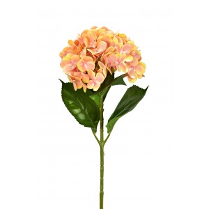 Umělá hortenzie oranžová 68 cm