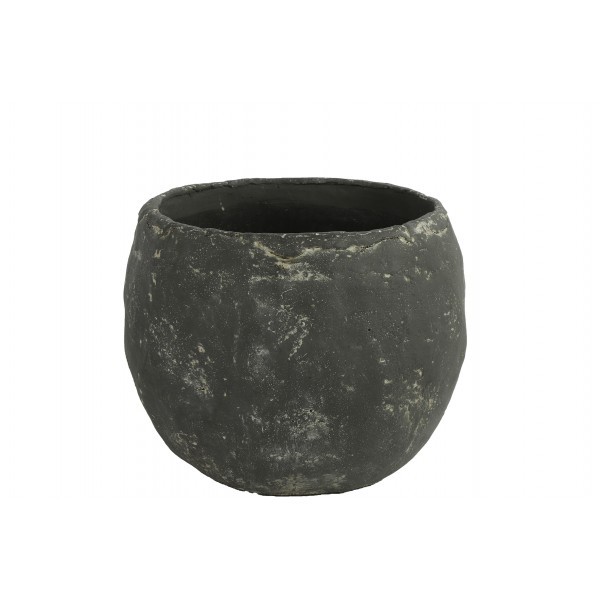 Květináč Marvin antracit 16x20 cm