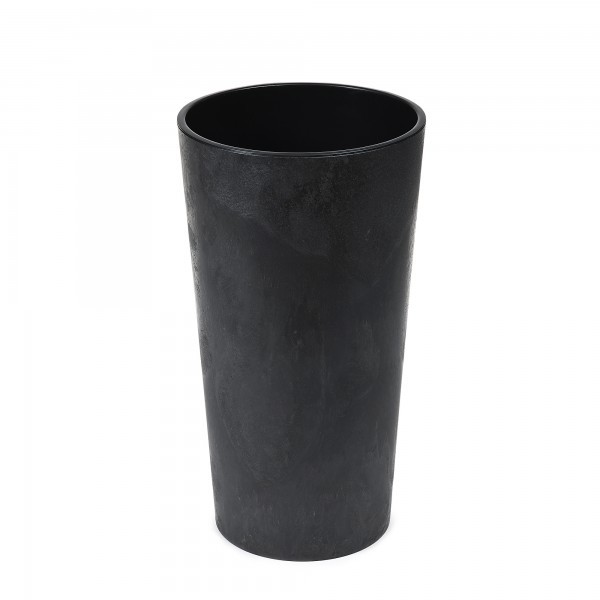 Plastový květináč Lilia eco beton efekt 753 mm, černý beton