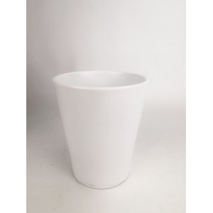 Keramický květináč na orchideje Merina Classic 12x10 cm bílý lesklý II.jakost