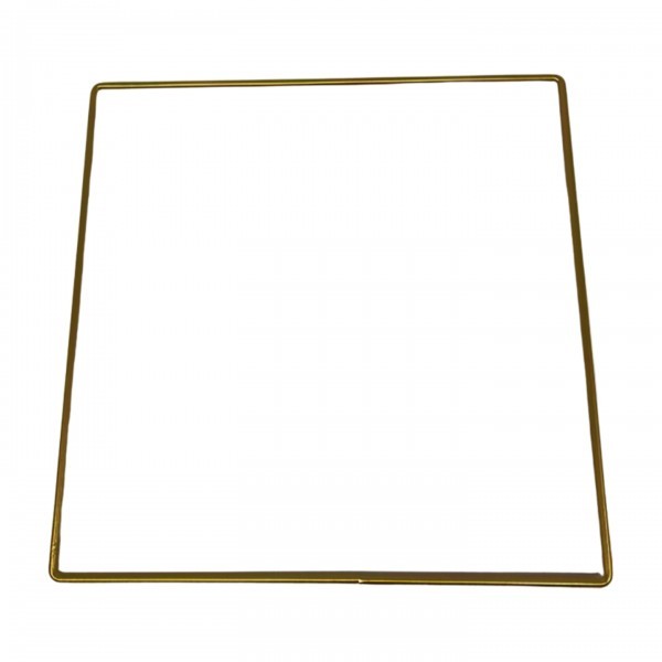 Kovový dekorační rám zlatý 20 cm