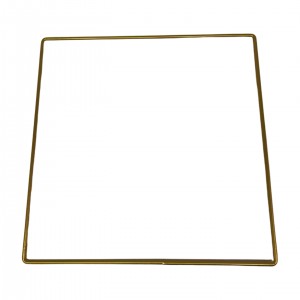 Kovový dekorační rám zlatý 40 cm