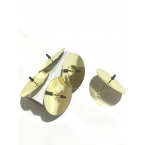 Kovový bodec na svíčku zlatý 6 cm, s/4