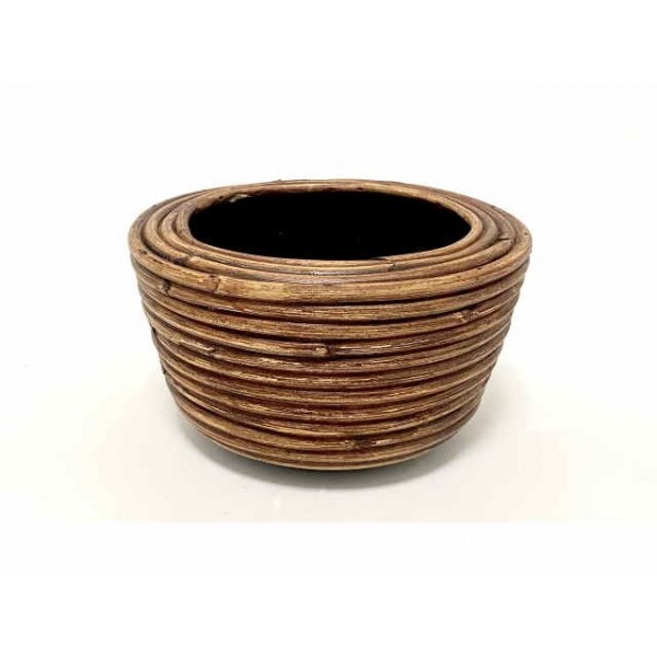 Proutěný koš Kubu 19x12 cm s plastovým vkladem