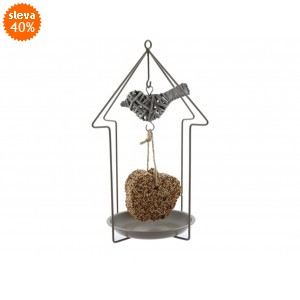 Kovové krmítko pro ptáky 21x15x30 cm