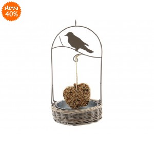 Kovové krmítko pro ptáky 17x33 cm