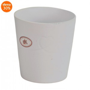 Keramický květináč Endless Love 13 cm bílý 2. jakost