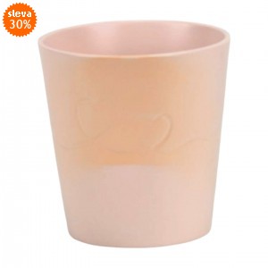 Keramický květináč Endless Love 13 cm růžový II. jakost