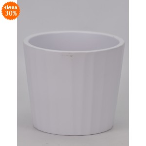 Keramický květináč Umea 16 cm bílý II. jakost