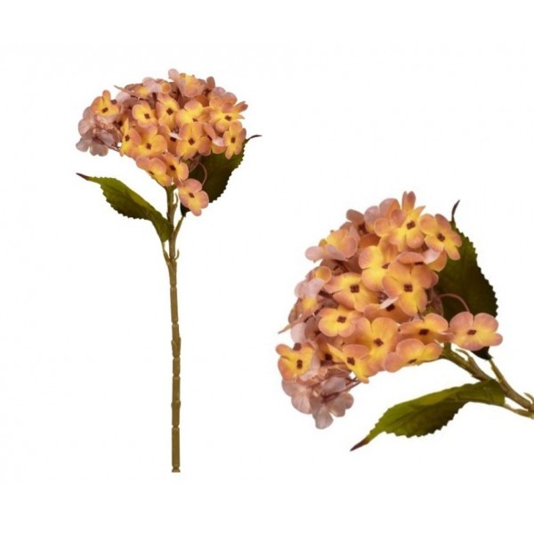 Umělá hortenzie žlutá 45 cm