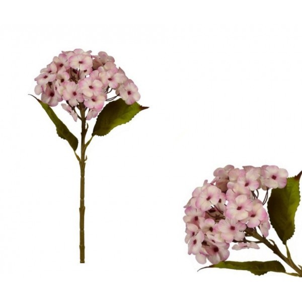 Umělá hortenzie světle růžová 45 cm