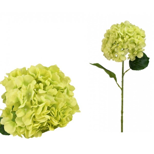 Umělá hortenzie zelená 75 cm
