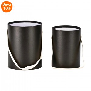 Flower box černý, sada 2 ks