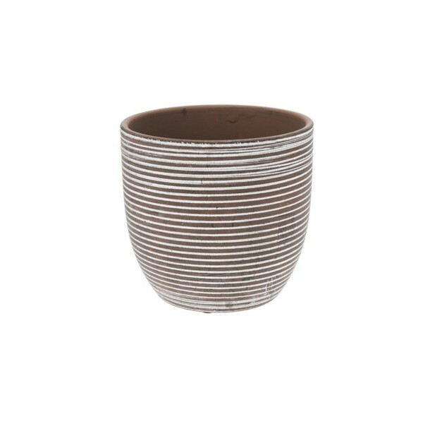 Keramický květináč Sia hnědý