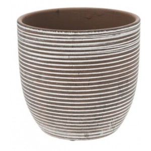 Keramický květináč Sia hnědý