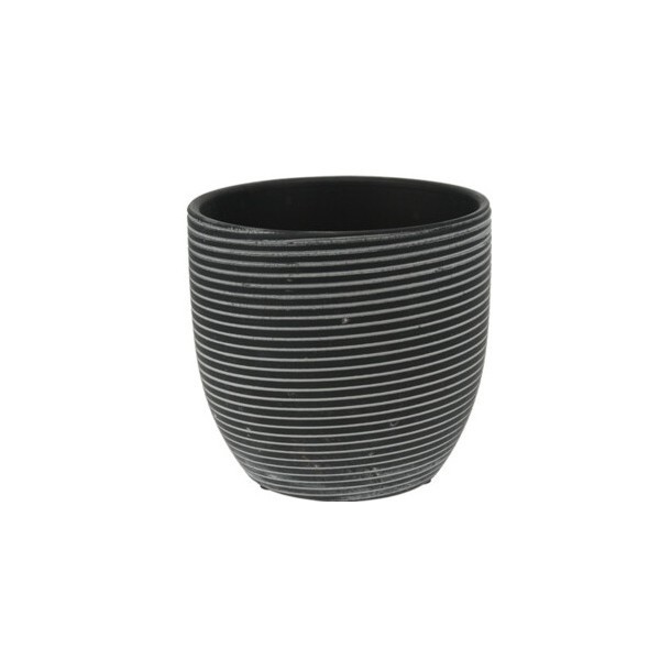 Keramický květináč Sia černý