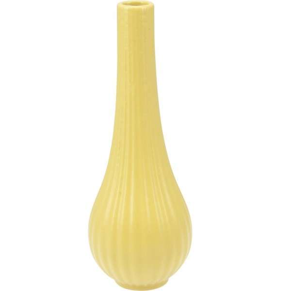Vysoká porcelánová váza 20 cm žlutá