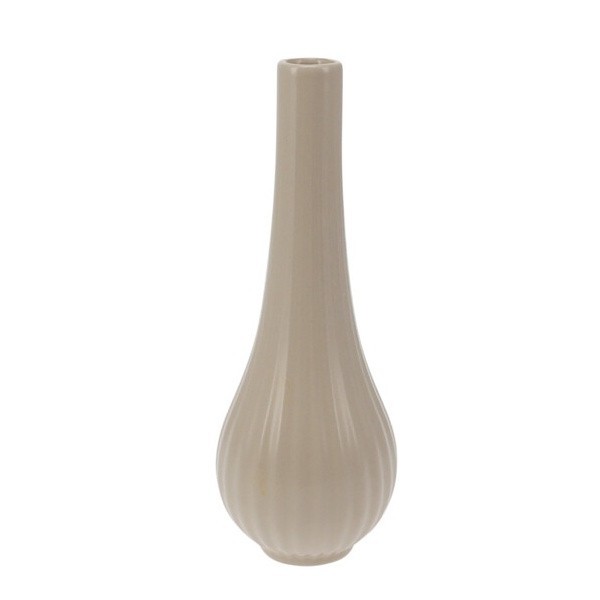 Vysoká porcelánová váza 20 cm hnědá