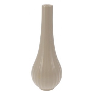 Vysoká porcelánová váza 20 cm hnědá