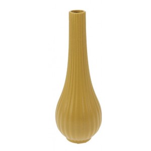 Vysoká porcelánová váza 26 cm hořčicová