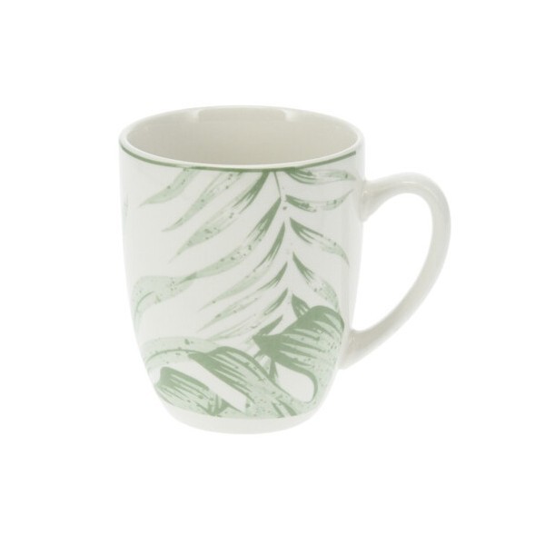 Porcelánový hrnek Leaf 350 ml zelený