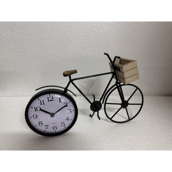Stolní hodiny Kolo 33,5 cm černé
