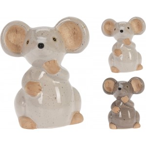 Porcelánová myš 10,8 cm mix druhů, 2 ks