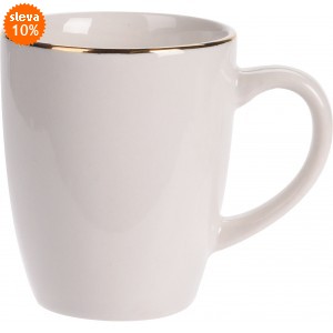 Porcelánový hrnek Sisa 200 ml bílo-zlatý