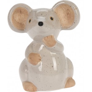 Porcelánová myš 15,5 cm bílá