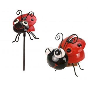 Kovový zápich Beruška 76 cm, sada 2ks