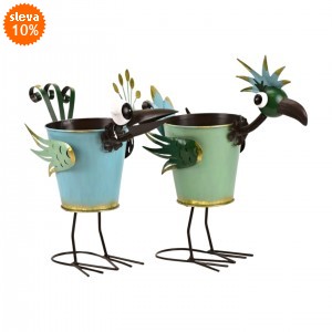 Kovový obal na květiny Hykel 35 cm mix druhů, 2 ks