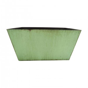 Plastový obal na květiny zelený 20,5x13,5x10,5 cm