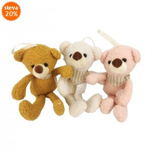 Plyšový medvěd mix druhů 24 cm, balení 12 ks
