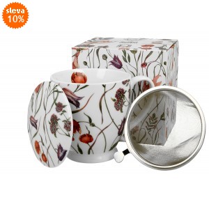 Porcelánový hrnek byliňák Flower meadow 510 ml v dárkové krabičce