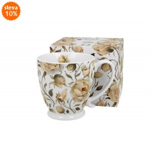 Porcelánový hrnek English Roses WHITE 510 ml v krabičce