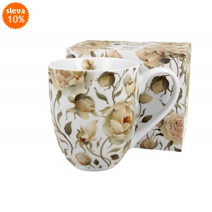 Porcelánový hrnek XXL English Roses WHITE 1000 ml v krabičce