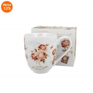 Porcelánový hrnek XXL Secese 1000 ml v dárkové krabičce