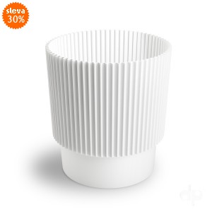 Plastový obal na květiny Elsa 150, bílý