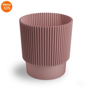 Plastový obal na květiny Elsa 150, pudrově růžový