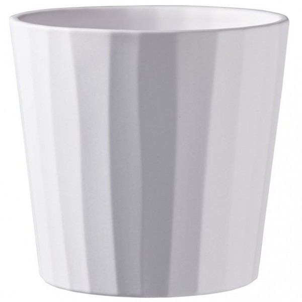 Keramický květináč Umea 23 cm bílý