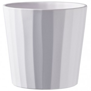 Keramický květináč Umea 23 cm bílý