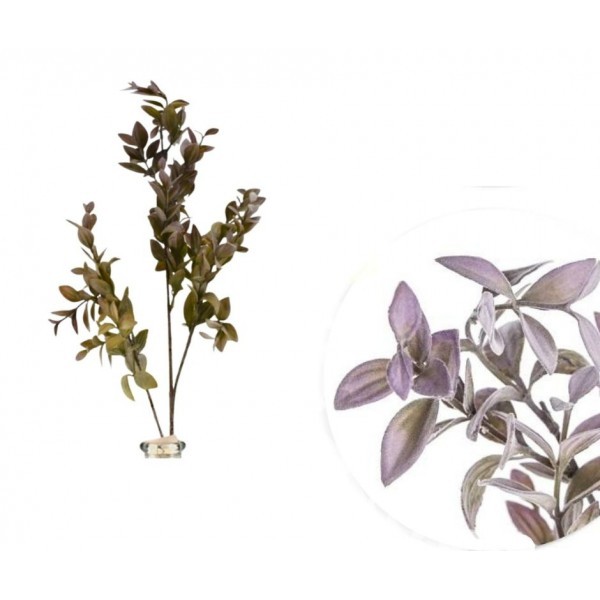 Umělá větvička 74 cm fialová