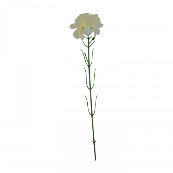 Umělý karafiát 50 cm bílý, balení 6 ks
