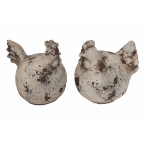 Betonová slepice šedá L