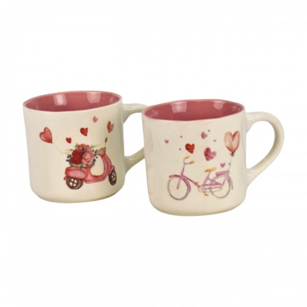 Sada 2 porcelánových hrníčků Love 350 ml, 2. jakost