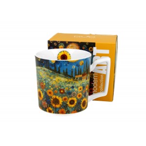 Porcelánový hrnek - slunečnice, 450 ml