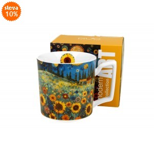 Porcelánový hrnek - slunečnice, 450 ml