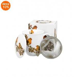 Porcelánový byliňák - červenka, 400 ml